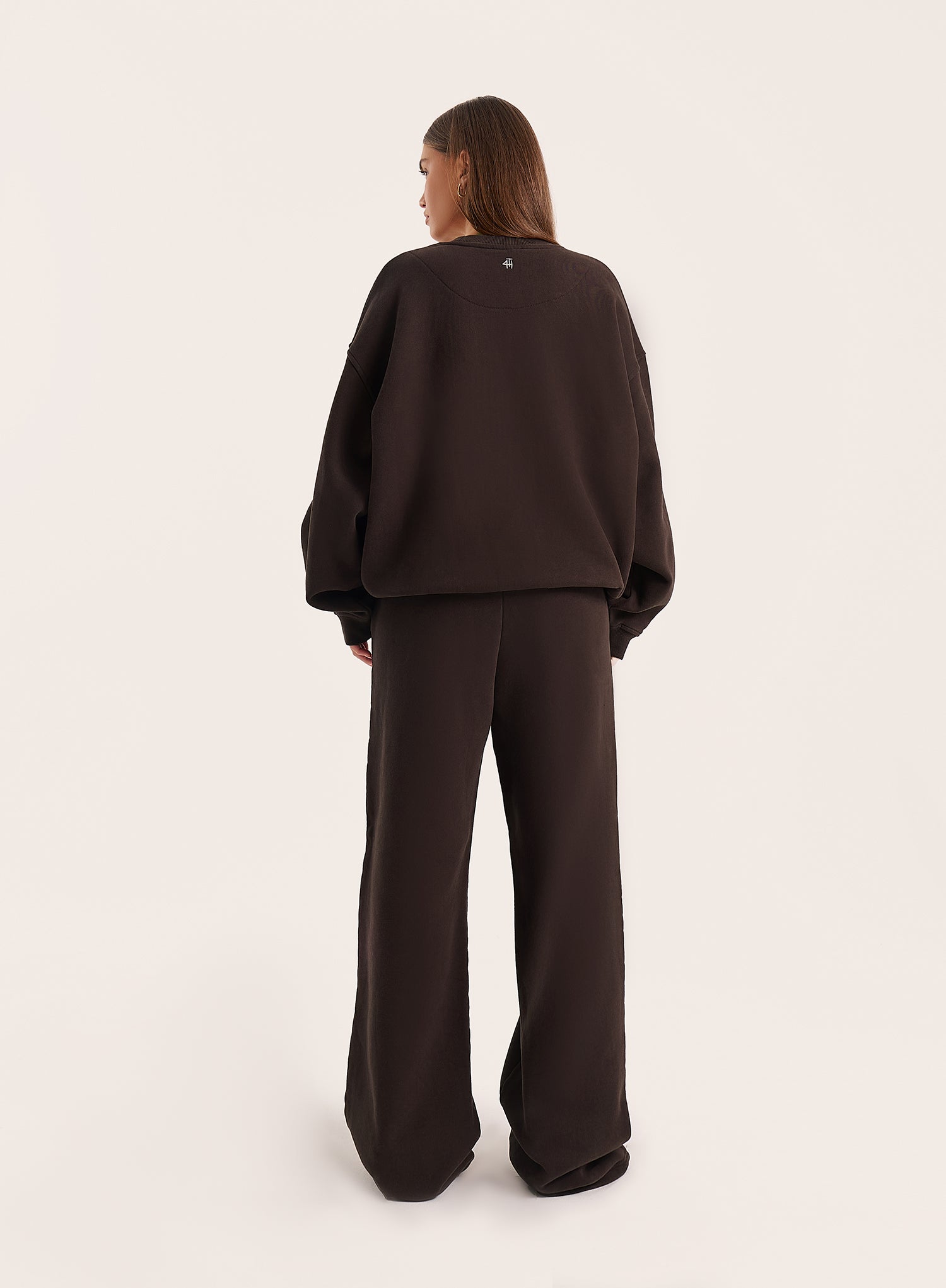 Chocolate Fourth Script Slogan Sweatshirt